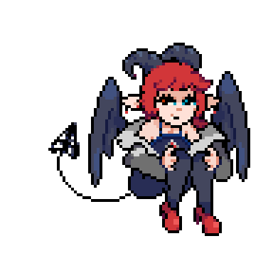 Pixel art and background by @candalpop